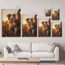 Load image into Gallery viewer, Bernese Mountain Dog Wall Print, Dog Wall Art, Farmhouse Wall Art, Wall Art, Framed Wall Art, Framed Canvas. Wall Print, Wall Canvas