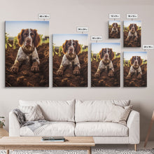 Load image into Gallery viewer, English Springer Spaniel Dog Wall Print, Farmhouse Wall Art, Wall Art, Framed Wall Art, Framed Canvas, Wall Print, Framed Wall Canvas