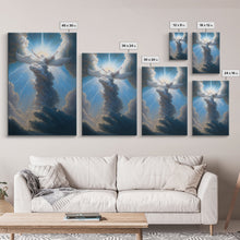 Load image into Gallery viewer, Angel Art, Framed Wall Art, Canvas Print, Angelic Art, Angel Painting, Angel Rising To The Heavens