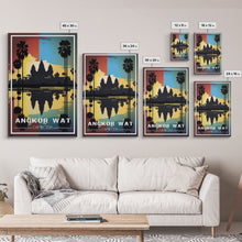 Carregar imagem no visualizador da galeria, Cambodia Art, Angkor Wat, Asian Art, Travel Wall Print, Travel Poster, Travel Artwork, Travel Wall Art, Wall Poster, Canvas Wall Print