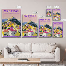 Load image into Gallery viewer, Mystras Wall Print, Greece Wall Art, Greece Prints, Europe Wall Print, Travel Wall Print, Travel Poster, Travel Wall Art, Canvas Wall Print