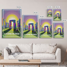 Load image into Gallery viewer, England Wall Art, Stonehenge Poster, Europe Wall Print, England Poster, Travel Wall Print, Travel Poster, Travel Wall Art, Canvas Wall Print