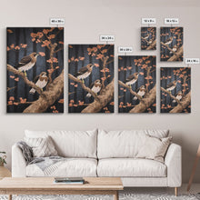 Load image into Gallery viewer, Hawk Wall Decor, Birds Wall Art, Animal Wall Decor, Nature Art, Pair Of Hawks, Wall Decor, Canvas Print, Wall Art, Framed Canvas Art