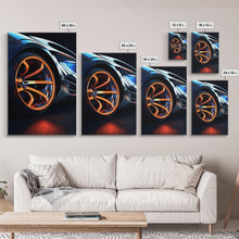 Carregar imagem no visualizador da galeria, Car Guy Wall Art, Exotic Super Car Deep Dish Rims, Office or Man Cave Art, Automotive Photography, Sports Car Wall Art