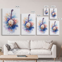 Load image into Gallery viewer, Banjo Gift, Banjo Wall Art Canvas Print, Country Music Art, Guitar Art, Banjo Poster Print, Banjo Gifts, Musical Art, Southern Music Decor