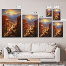 Carregar imagem no visualizador da galeria, Canyon Wall Art, River Wall Print, Landscape Print, Canvas Print, Wall Art, Vertical Art, Family Room Wall Art, Home Decor Prints, RV Decor