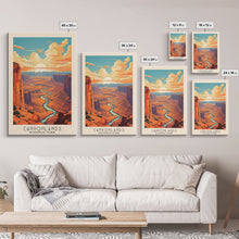 Carregar imagem no visualizador da galeria, Canyonlands National Park Utah Travel Art, National Park Print, Minimalist Travel Art, Midcentury Modern Style Landscape Painting