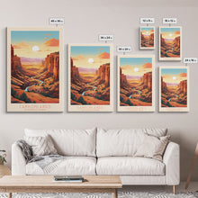 Carregar imagem no visualizador da galeria, Canyonlands National Park Travel Poster Print, Canvas Print Wall Art, Utah Travel Art, Midcentury Modern Travel Decor