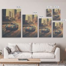 Carregar imagem no visualizador da galeria, Car Wall Art, Classic Car Wall Art, Canvas Print, Wall Hanging, Portrait Art, Car Lover Gift, Man Cave Art, Living Room Print, Bookshelf Art
