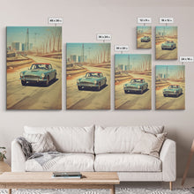 Cargar imagen en el visor de la galería, Classic Car Wall Art, Canvas Print, Wall Hanging, Portrait Art, Car Lover Gift, Sports Car Wall Art, Appreciation Gift, Apartment Wall Decor