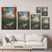 Carregar imagem no visualizador da galeria, Abstract Nature Print, Forest Wall Art, Canvas Print, Wall Hanging, Portrait Art, Nature Wall Art, Bedroom Prints, Landscape Art Print