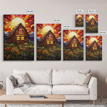 Carregar imagem no visualizador da galeria, Farm House Decor, Autumn Art, Abstract Art, Canvas Print, Wall Hanging, Portrait Art, Gift For The Home, Rustic Wall Decor, Country Home Art