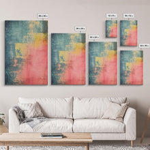 Load image into Gallery viewer, Denim Canvas Print Wall Art, Tie Dye Denim Texture Print On Canvas, Unique Wall Art, Boho Style Art, Minimalist Wall art