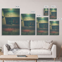 Carregar imagem no visualizador da galeria, Abandoned Building Art, Creepy Wall Decor, Spooky Art Print, Canvas Print, Wall Hanging, Portrait Art, Modern Home Decor, Gift For The Home