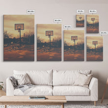 Carregar imagem no visualizador da galeria, Basketball Wall Art, Sports Wall Art, Canvas Print, Wall Hanging, Portrait Art, Family Home Decor, Housewarming Gift, College Dorm Decor