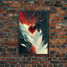 Load image into Gallery viewer, Anatomy of a Broken Heart, Framed Canvas Print, Ready To Hang Framed Wall Art, Living Room Wall Hanging