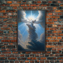 Load image into Gallery viewer, Angel Art, Framed Wall Art, Canvas Print, Angelic Art, Angel Painting, Angel Rising To The Heavens