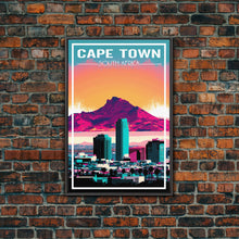 Carregar imagem no visualizador da galeria, Cape Town, South Africa Wall Art, Africa Travel Poster, Travel Wall Print, Travel Poster, Travel Wall Art, Canvas Wall Print