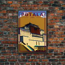 Load image into Gallery viewer, Potala Palace Wall Art, China Poster, Tibet Wall Print, Asia Wall Art, Travel Wall Print, Travel Poster, Travel Wall Art, Canvas Wall Print