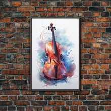 Carregar imagem no visualizador da galeria, Galaxy Cello Studio Decor Gift, Banjo Wall Art Canvas Print, Stringed Instruments, Cello Art, Banjo Poster Print, Cello Gifts, Musical Art
