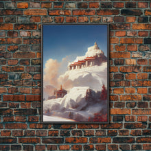 Carregar imagem no visualizador da galeria, Buddhist temple wall art, canvas print, abstract Tibetan temple wall decor, Buddhist home decor