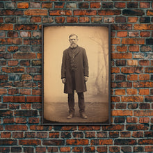 Cargar imagen en el visor de la galería, Civil War Era Photography, Framed Canvas Print, Tintype / Ferrotype reproduction wall art, Halloween Art