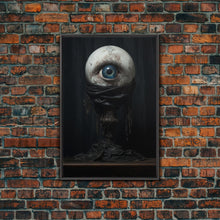 Load image into Gallery viewer, The Eye, Gothic Victorian Horror Art, Cosmic Horror, Framed Canvas Canvas Print, Halloween Decor