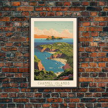 Carregar imagem no visualizador da galeria, Channel Island National Park Travel Poster Print, Canvas Print Wall Art, California Travel Art, Midcentury Modern Travel Decor