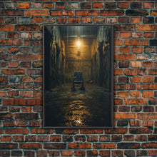 Load image into Gallery viewer, Creepy Wall Decor, Spooky Room Decor, Canvas Print, Wall Hanging, Portrait Art, Halloween Wall Decor, Dark Fantasy, Dark Wall Art