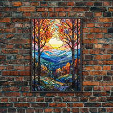 Carregar imagem no visualizador da galeria, Forest Wall Art, Vibrant Art, Abstract Nature Print, Canvas Print, Wall Hanging, Portrait Art, Home Decor Prints, Family Home Decor