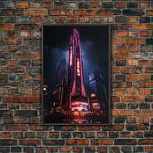 Carregar imagem no visualizador da galeria, Asian Wall Art, City Wall Art, Japanese Wall Art, Canvas Print, Wall Hanging, Portrait Art, Dining Room Decor, Bedroom Prints , Couples Gift