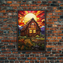 Carregar imagem no visualizador da galeria, Farm House Decor, Autumn Art, Abstract Art, Canvas Print, Wall Hanging, Portrait Art, Gift For The Home, Rustic Wall Decor, Country Home Art