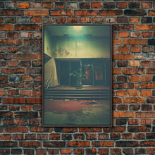 Carregar imagem no visualizador da galeria, Abandoned Building Art, Creepy Wall Decor, Spooky Art Print, Canvas Print, Wall Hanging, Portrait Art, Modern Home Decor, Gift For The Home