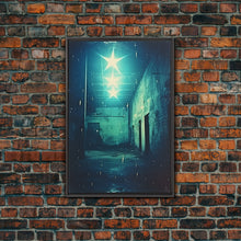 Carregar imagem no visualizador da galeria, Abandoned Building, Spooky Art Print, Horror Home Decor, Canvas Print, Wall Hanging, Portrait Art, Anniversary Gift, Tiny House Decor