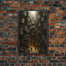 Load image into Gallery viewer, Creepy Wall Decor, Dark Art Print, Canvas Print, Wall Hanging, Portrait Art, Spooky Room Decor, Dark Fantasy Art, Fantasy Artwork, RV Decor