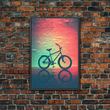 Load image into Gallery viewer, Retro 1980s Bike Canvas Print, Bicycle Art, Framed Wall Art, Fine Art Photography Print, Retro Inspired Wall Decor, Man Cave Art, Office Art