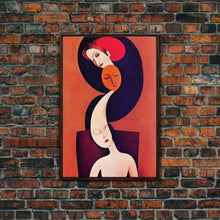 Carregar imagem no visualizador da galeria, Dreaming Of You Cubism Woman Faces Abstract Fine Art Print, Wall Art Print, Wall Poster