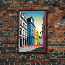 Load image into Gallery viewer, Belgium, Brussels, European Wall Art, City Wall Art, Travel Wall Print, Travel Poster, Travel Artwork, Travel Wall Art, Canvas Wall Print