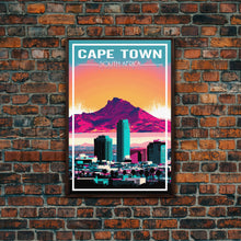 Carregar imagem no visualizador da galeria, Cape Town, South Africa Wall Art, Africa Travel Poster, Travel Wall Print, Travel Poster, Travel Wall Art, Canvas Wall Print
