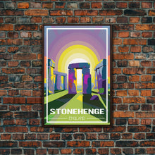 Load image into Gallery viewer, England Wall Art, Stonehenge Poster, Europe Wall Print, England Poster, Travel Wall Print, Travel Poster, Travel Wall Art, Canvas Wall Print