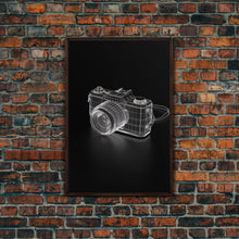 Carregar imagem no visualizador da galeria, Camera Wall Art, Photography Art, Craft Room Wall Decor, Minimalist Print, Wall Decor, Canvas Print, Wall Art, Framed Canvas