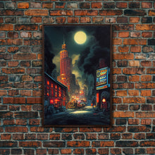 Load image into Gallery viewer, Early 20th century NYC wall art, canvas print, historic New York City wall art