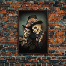Load image into Gallery viewer, Dark Fantasy, Goth Wall Art, Gothic Wall Decor, Spooky Art, Creepy Wall Art, Canvas Print, Wall Art, Vertical Print, Home Decor, Room Decor