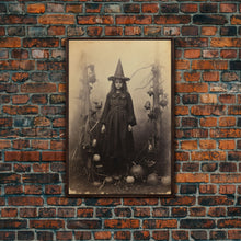 Load image into Gallery viewer, Witchy Wall Art, Moody Wall Art, Gothic Wall Art, Dark Fantasy, Horror Art, Canvas Print, Wall Art, Vertical Print, Home Decor, Wall Decor