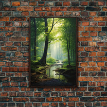 Carregar imagem no visualizador da galeria, Forest Wall Art, Nature Inspired Art, Trees Art, Canvas Print, Wall Art, Vertical Print, Engagement Gift, Camper Wall Decor, Bedroom Prints