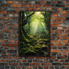 Carregar imagem no visualizador da galeria, Forest Wall Art, Nature Prints, Trees Wall Art, Canvas Print, Wall Art, Vertical Art, Teacher Gift, Over Bed Wall Decor, Bookshelf Decor