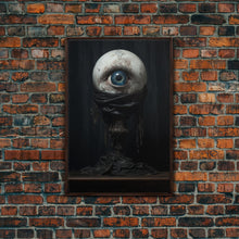 Load image into Gallery viewer, The Eye, Gothic Victorian Horror Art, Cosmic Horror, Framed Canvas Canvas Print, Halloween Decor