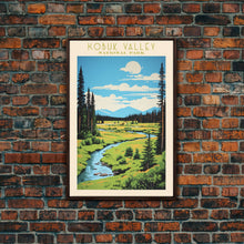 Load image into Gallery viewer, Kobuk Valley National Park, Alaska Travel Art, National Park Print, Minimalist Travel Art, Midcentury Modern Retro Style Landscape