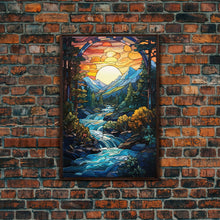 Carregar imagem no visualizador da galeria, Abstract Wall Art, Nature Wall Art, Forest Print, Canvas Print, Wall Hanging, Portrait Art, River Art, Office Wall Decor, Housewarming Gift