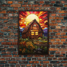 Carregar imagem no visualizador da galeria, Farm House Decor, Autumn Art, Abstract Art, Canvas Print, Wall Hanging, Portrait Art, Gift For The Home, Rustic Wall Decor, Country Home Art